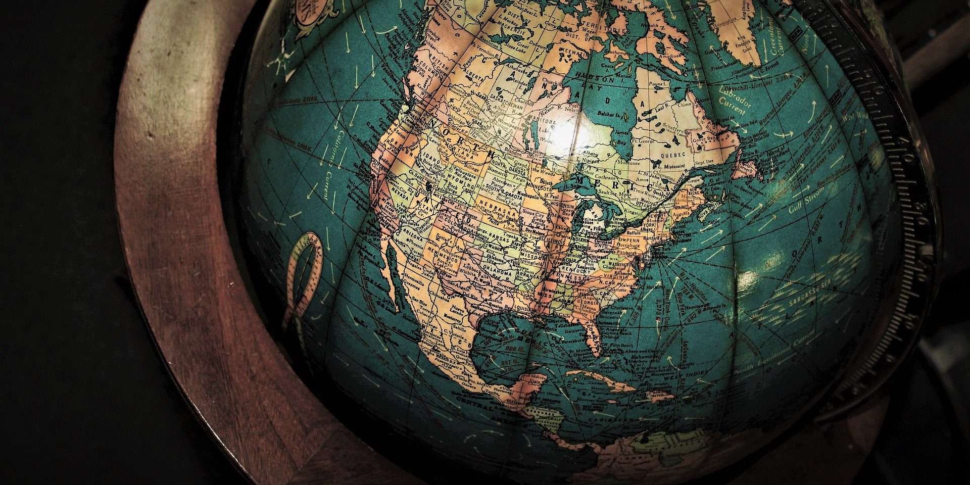 North America globe