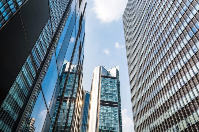 Office building close up